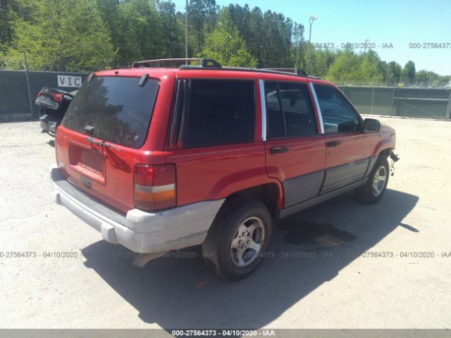 1J4FX58S1WC161208 - 1998 JEEP GRAND CHEROKEE LAREDO/TSI Red photo 4