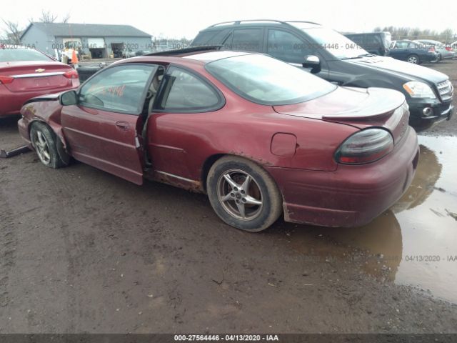 1G2WP12K1YF331371 - 2000 PONTIAC GRAND PRIX GT Maroon photo 3