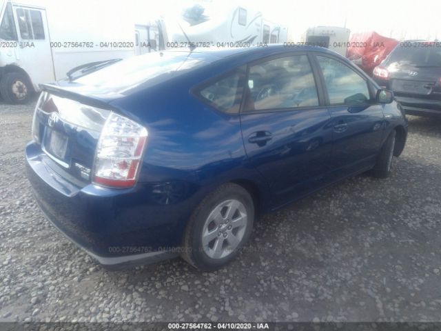 JTDKB20U987708865 - 2008 TOYOTA PRIUS  Blue photo 4