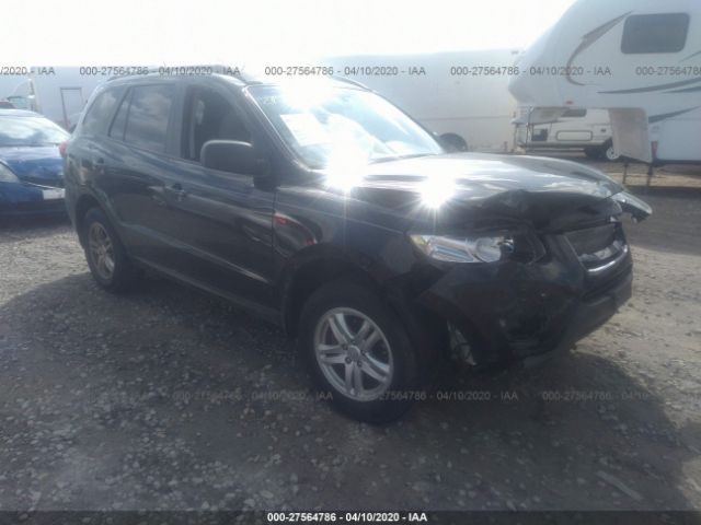 5NMSG3AB0AH382358 - 2010 HYUNDAI SANTA FE GLS Black photo 1