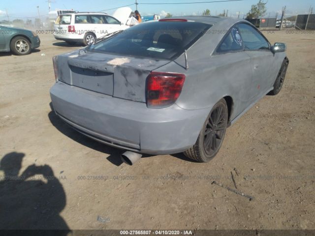 JTDDY32T3Y0029264 - 2000 TOYOTA CELICA GT-S Gray photo 4