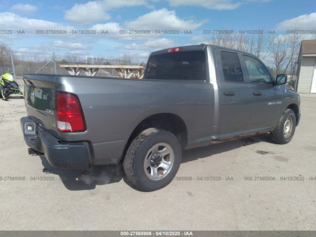 1C6RD7FP9CS299366 - 2012 DODGE RAM 1500 ST Gray photo 4