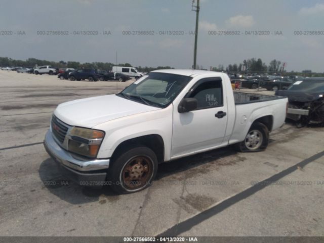 1GTCS148658267388 - 2005 GMC CANYON  White photo 2