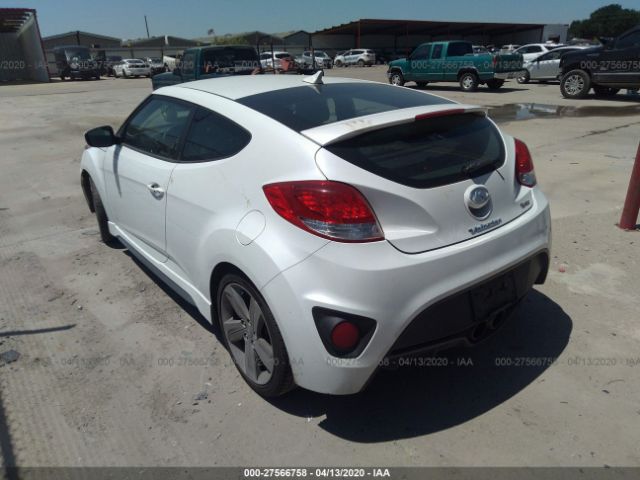 KMHTC6AEXDU147485 - 2013 HYUNDAI VELOSTER TURBO White photo 3