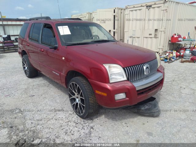 4M2EU37E38UJ16546 - 2008 MERCURY MOUNTAINEER LUXURY Red photo 1