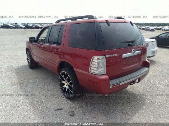 4M2EU37E38UJ16546 - 2008 MERCURY MOUNTAINEER LUXURY Red photo 3