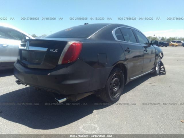 1LNHL9DR2AG608422 - 2010 LINCOLN MKS  Black photo 4