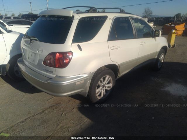 JT6HF10UXX0075803 - 1999 LEXUS RX 300 White photo 4