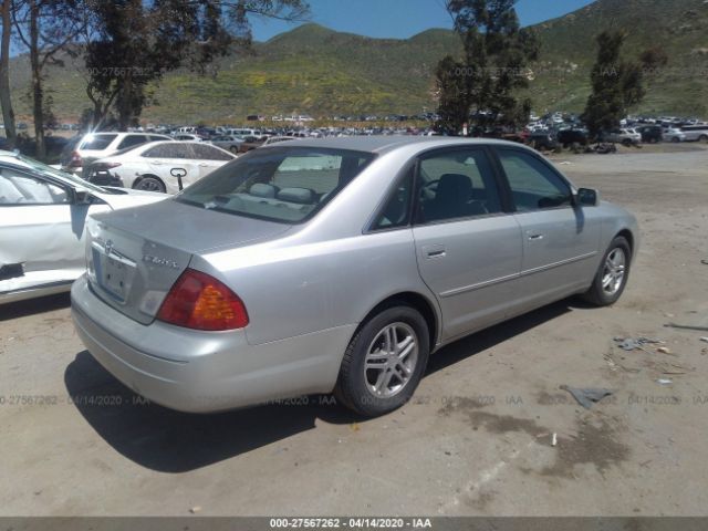 4T1BF28B7YU113145 - 2000 TOYOTA AVALON XL/XLS Silver photo 4