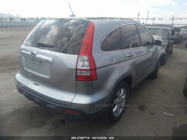 JHLRE38777C011987 - 2007 HONDA CR-V EXL Silver photo 4