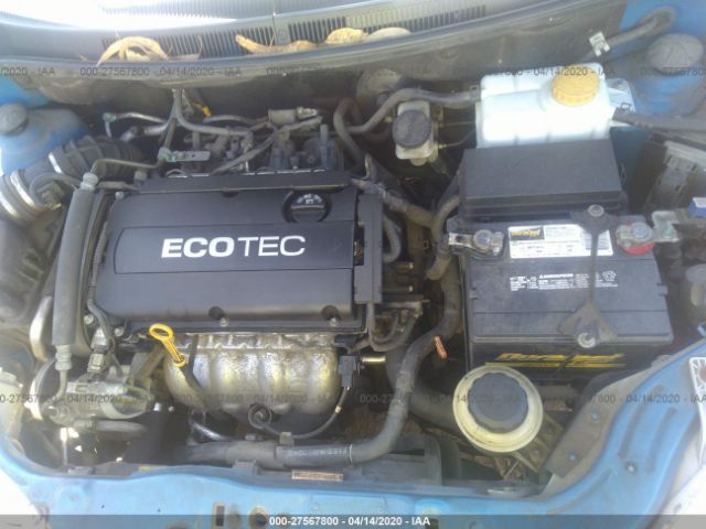 KL1TD56E99B347742 - 2009 CHEVROLET AVEO LS/LT Blue photo 10