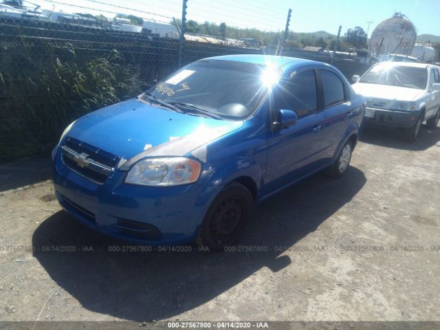 KL1TD56E99B347742 - 2009 CHEVROLET AVEO LS/LT Blue photo 2