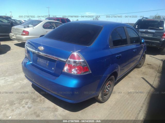 KL1TD56E99B347742 - 2009 CHEVROLET AVEO LS/LT Blue photo 4