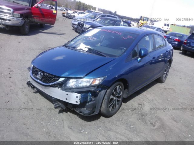 19XFB2F88DE267879 - 2013 HONDA CIVIC EX Blue photo 2