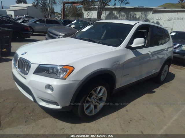 5UXWX7C53CL975115 - 2012 BMW X3 XDRIVE35I White photo 2