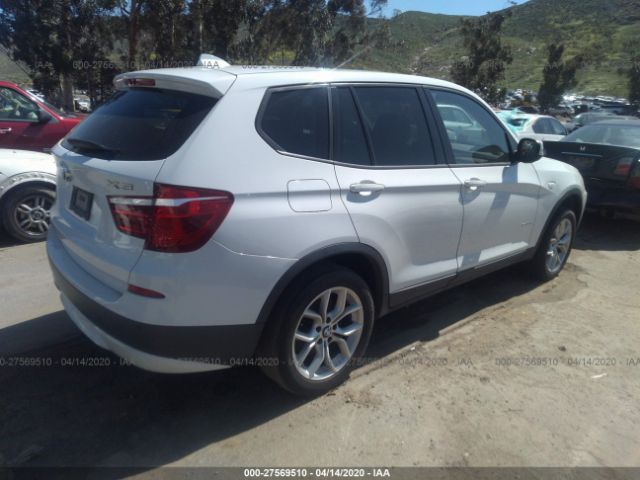 5UXWX7C53CL975115 - 2012 BMW X3 XDRIVE35I White photo 4