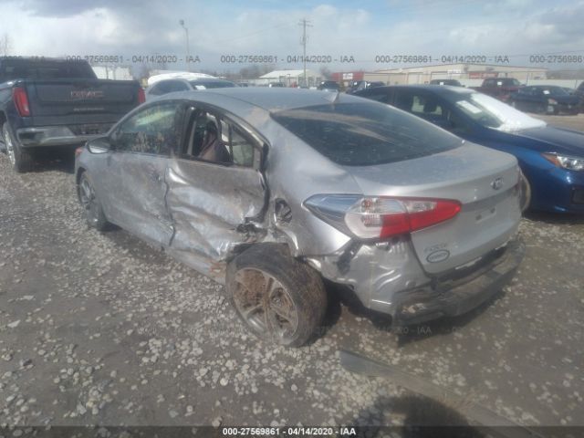 KNAFX4A8XE5099807 - 2014 KIA FORTE EX Silver photo 3