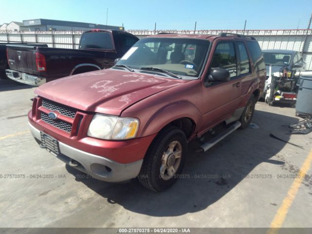 1FMYU70E21UB34462 - 2001 FORD EXPLORER SPORT Red photo 2