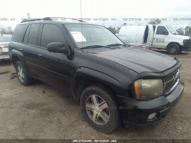 1GNDS13S872118866 - 2007 CHEVROLET TRAILBLAZER LS/LT Black photo 1