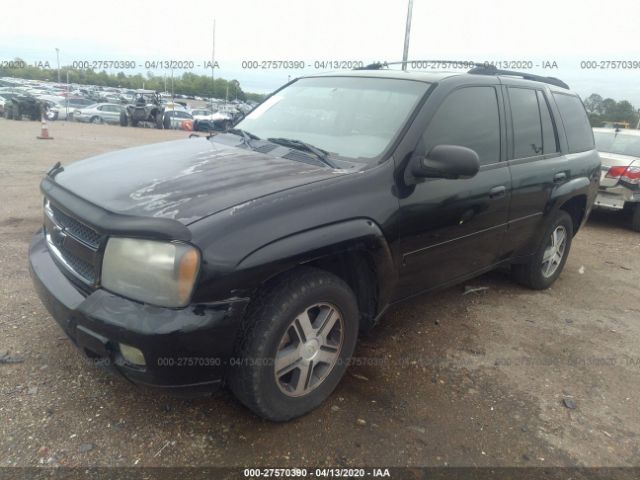 1GNDS13S872118866 - 2007 CHEVROLET TRAILBLAZER LS/LT Black photo 2