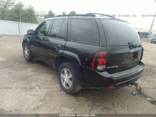 1GNDS13S872118866 - 2007 CHEVROLET TRAILBLAZER LS/LT Black photo 3