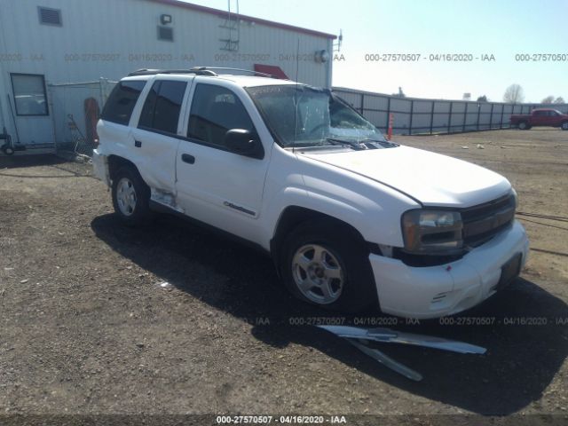 1GNDT13S922368283 - 2002 CHEVROLET TRAILBLAZER  White photo 1