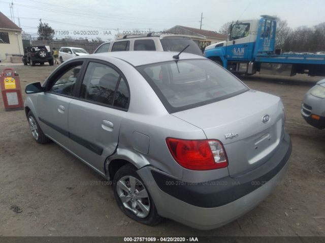 KNADE123586368356 - 2008 KIA RIO LX/SX Silver photo 3