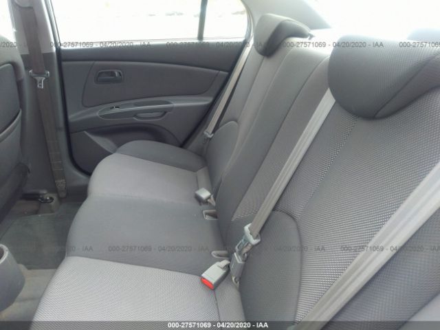 KNADE123586368356 - 2008 KIA RIO LX/SX Silver photo 8