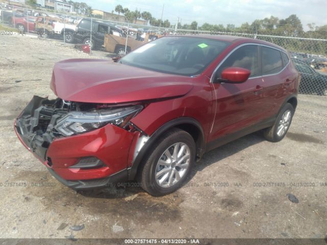 JN1BJ1CV9LW256015 - 2020 NISSAN ROGUE SPORT S/SV/SL Red photo 2