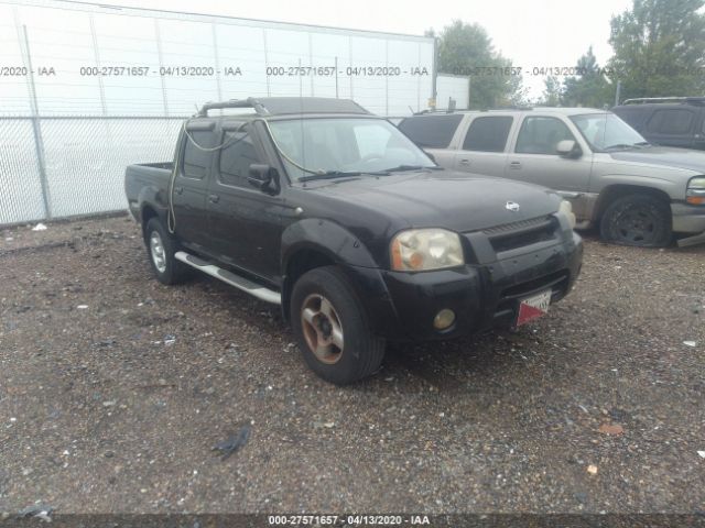 1N6ED27T41C314558 - 2001 NISSAN FRONTIER CREW CAB XE/CREW CAB SE Black photo 1