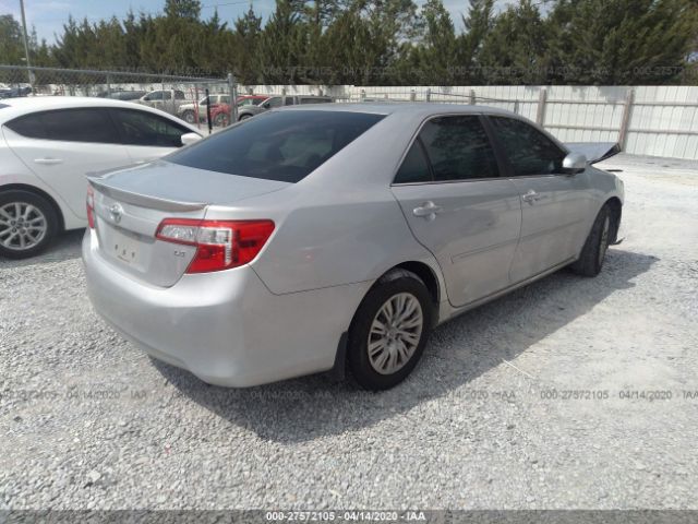 4T1BF1FK6CU026956 - 2012 TOYOTA CAMRY SE/LE/XLE Silver photo 4