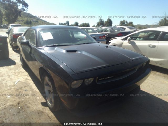 2C3CDYAG1CH243817 - 2012 DODGE CHALLENGER SXT Black photo 1