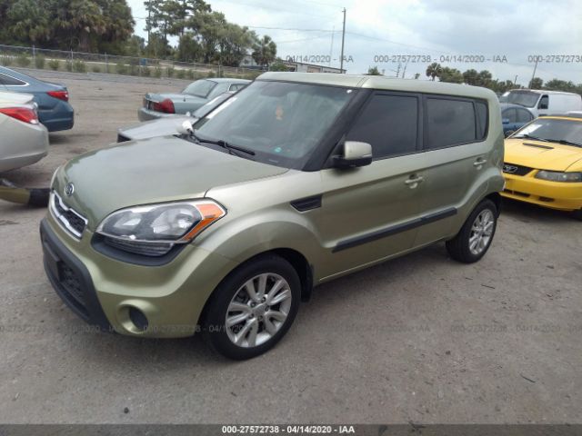 KNDJT2A6XC7413274 - 2012 KIA SOUL +/!/SPORT Green photo 2