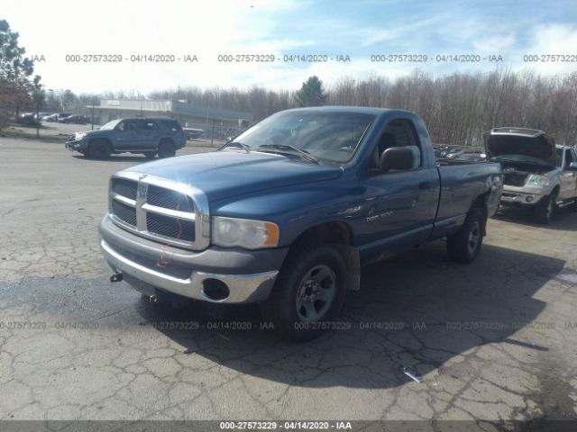 1D7HU16N62J138855 - 2002 DODGE RAM 1500  Blue photo 2