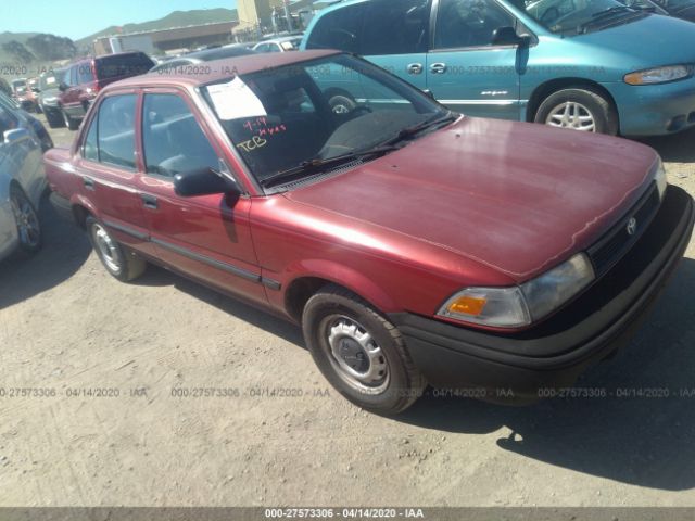 JT2AE91A9M0249221 - 1991 TOYOTA COROLLA  Red photo 1