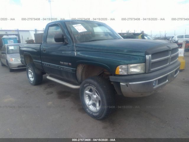 3B7HF16Y7RM560676 - 1994 DODGE RAM 1500  Green photo 1