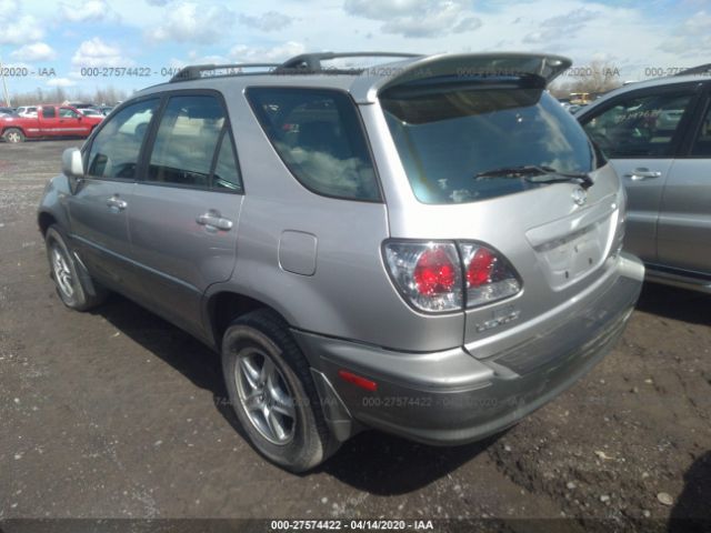 JTJHF10U820258664 - 2002 LEXUS RX 300 Silver photo 3