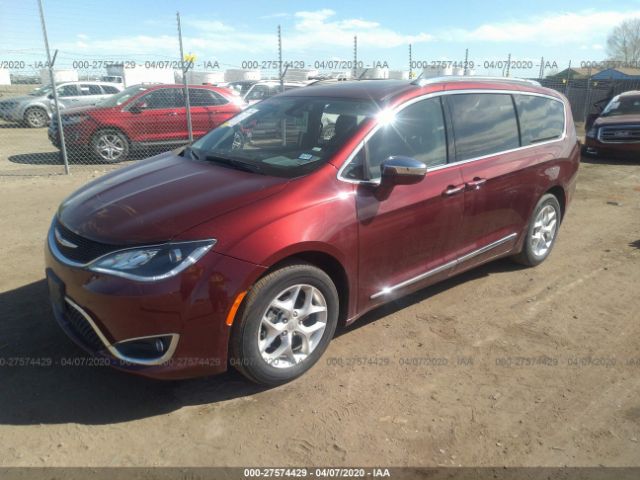 2C4RC1GG2LR112557 - 2020 CHRYSLER PACIFICA LIMITED Red photo 2