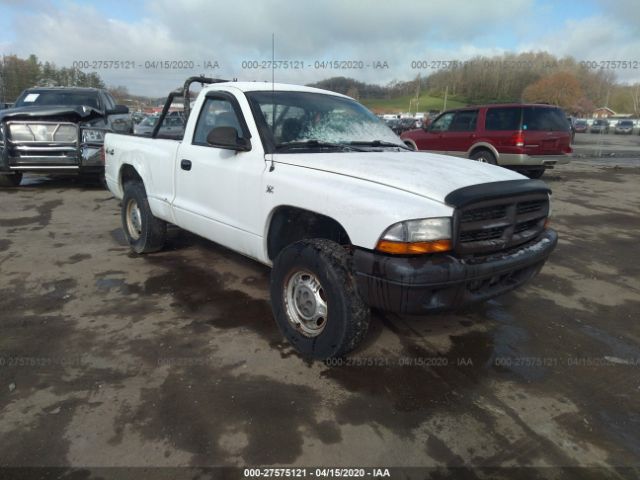 1D7GG16X83S274940 - 2003 DODGE DAKOTA SXT White photo 1