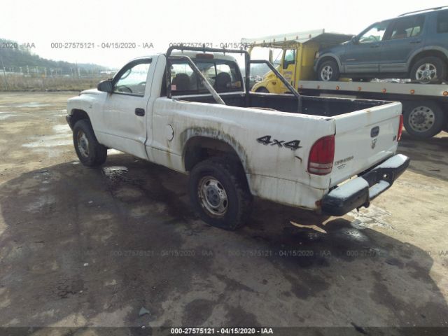 1D7GG16X83S274940 - 2003 DODGE DAKOTA SXT White photo 3