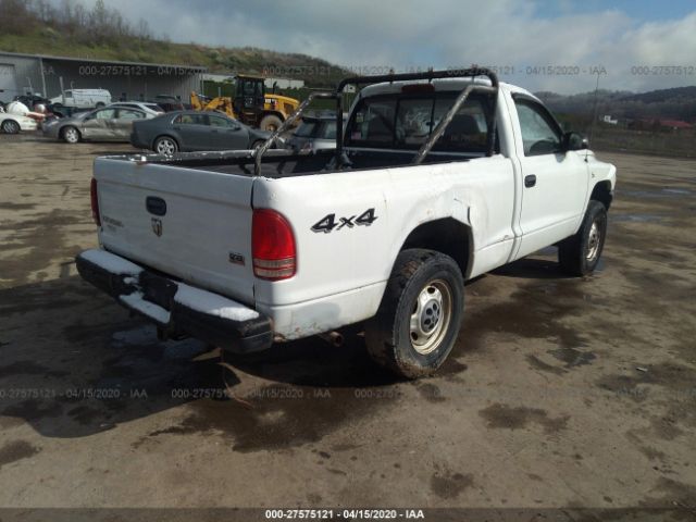 1D7GG16X83S274940 - 2003 DODGE DAKOTA SXT White photo 4