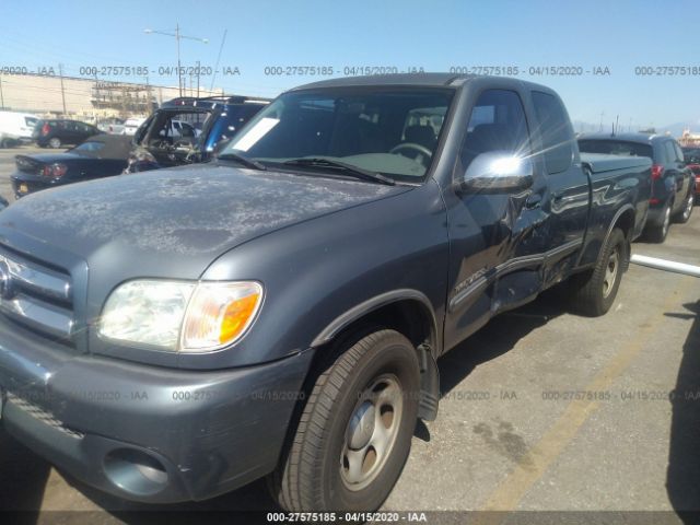 5TBRU341X5S445889 - 2005 TOYOTA TUNDRA ACCESS CAB SR5 Teal photo 2