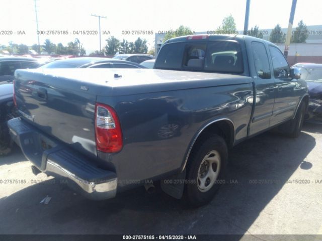 5TBRU341X5S445889 - 2005 TOYOTA TUNDRA ACCESS CAB SR5 Teal photo 4