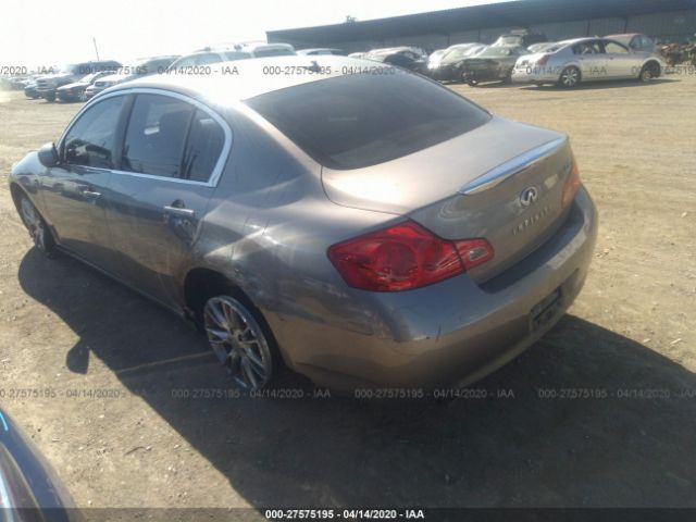 JNKBV61E37M717470 - 2007 INFINITI G35  Gray photo 3