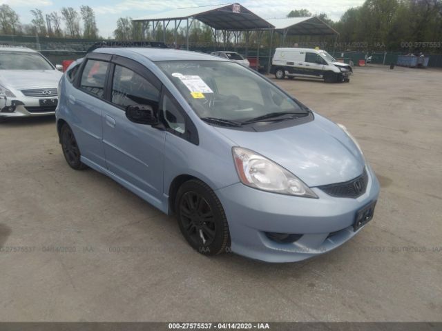 JHMGE88639S008228 - 2009 HONDA FIT SPORT Blue photo 1