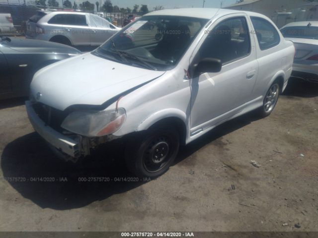 JTDAT1233Y5006544 - 2000 TOYOTA ECHO  White photo 2