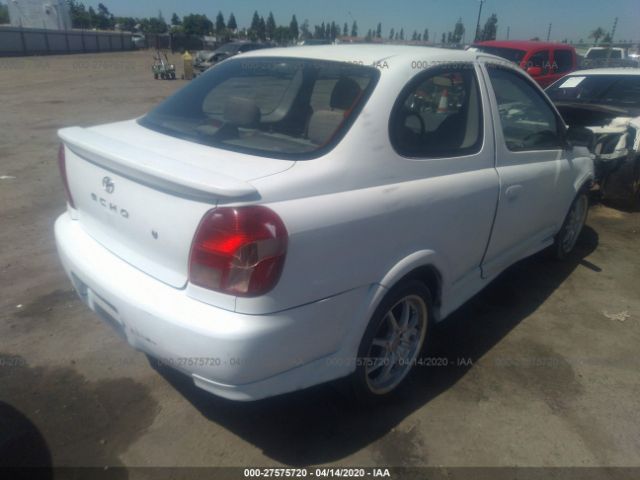 JTDAT1233Y5006544 - 2000 TOYOTA ECHO  White photo 4