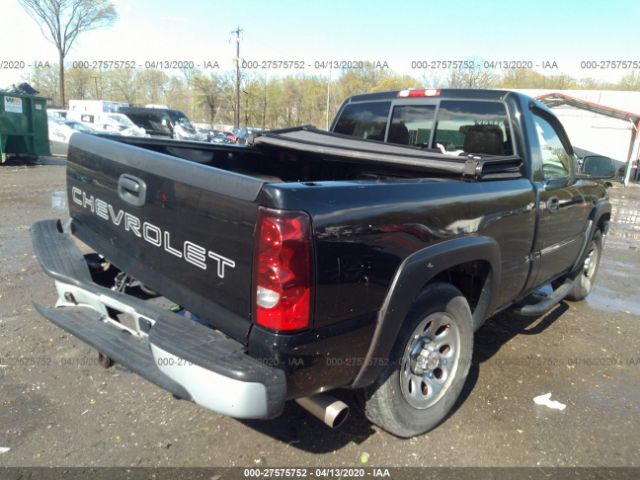 1GCEC14X37Z143203 - 2007 CHEVROLET SILVERADO C1500 CLASSIC Black photo 4