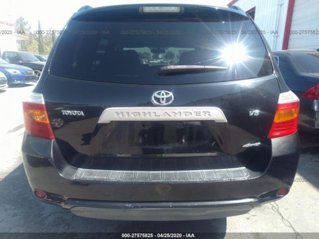 JTEES41A582054470 - 2008 TOYOTA HIGHLANDER  Black photo 6