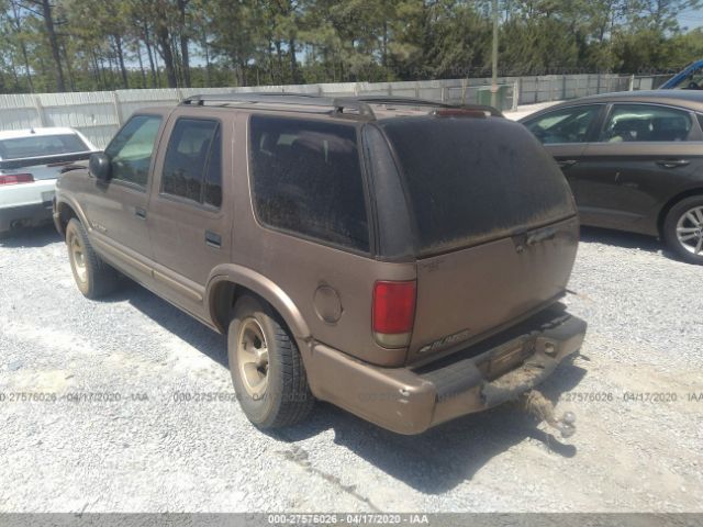 1GNCS13X74K126606 - 2004 CHEVROLET BLAZER  Brown photo 3